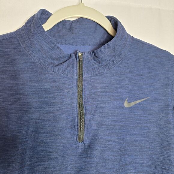 Nike Mens Dri Fit Shirt Quarter Zip Long Sleeve Lightweight Activewear Small - Picture 3 of 10